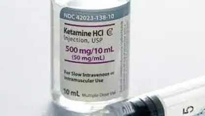 A phial of Ketamine How long does Ketamine stay in your system?