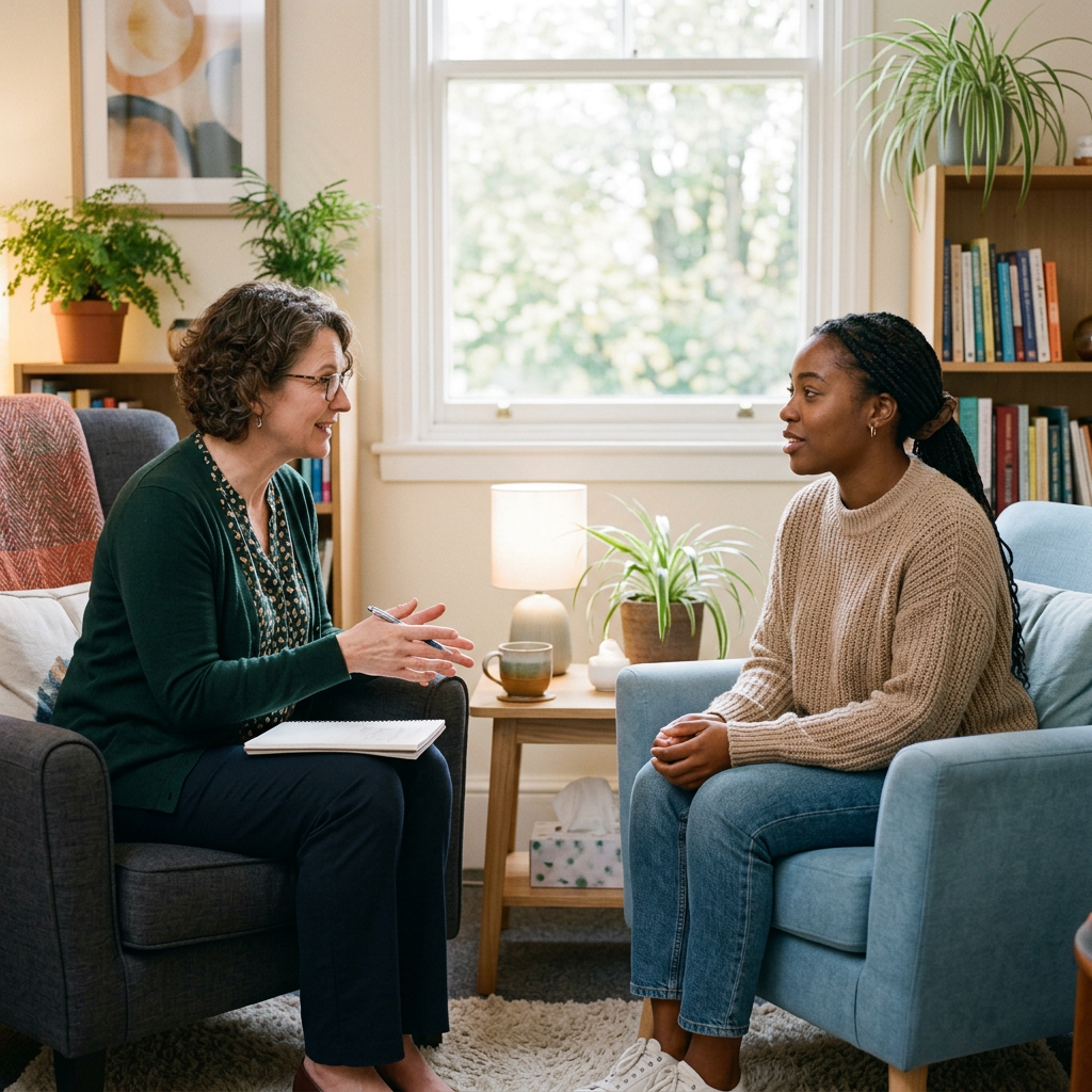 Supportive conversation in counseling setting