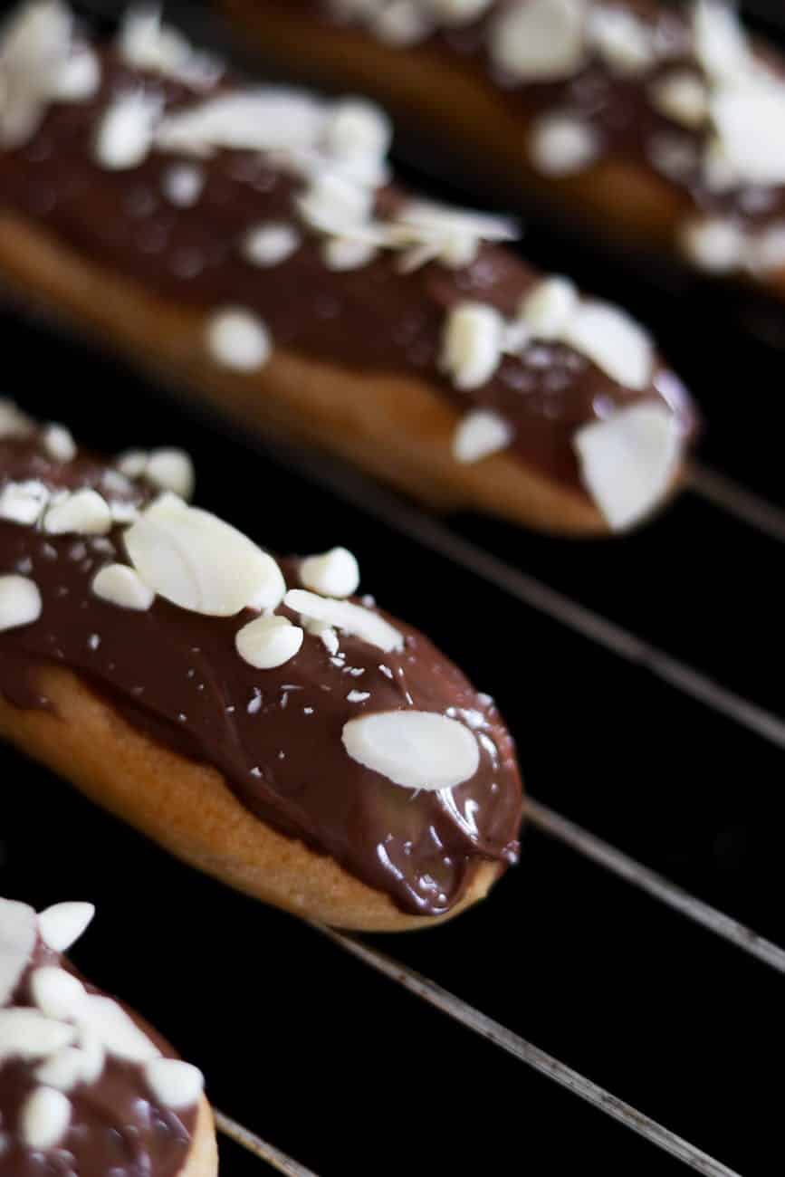 chocolate covered pretzels on a grill with almonds Food addiction