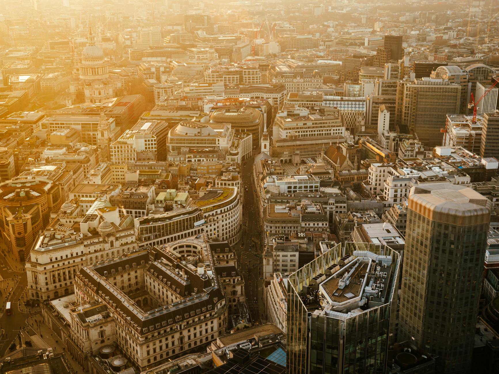 aerial view of london skyline at sunset Rehab Centre London