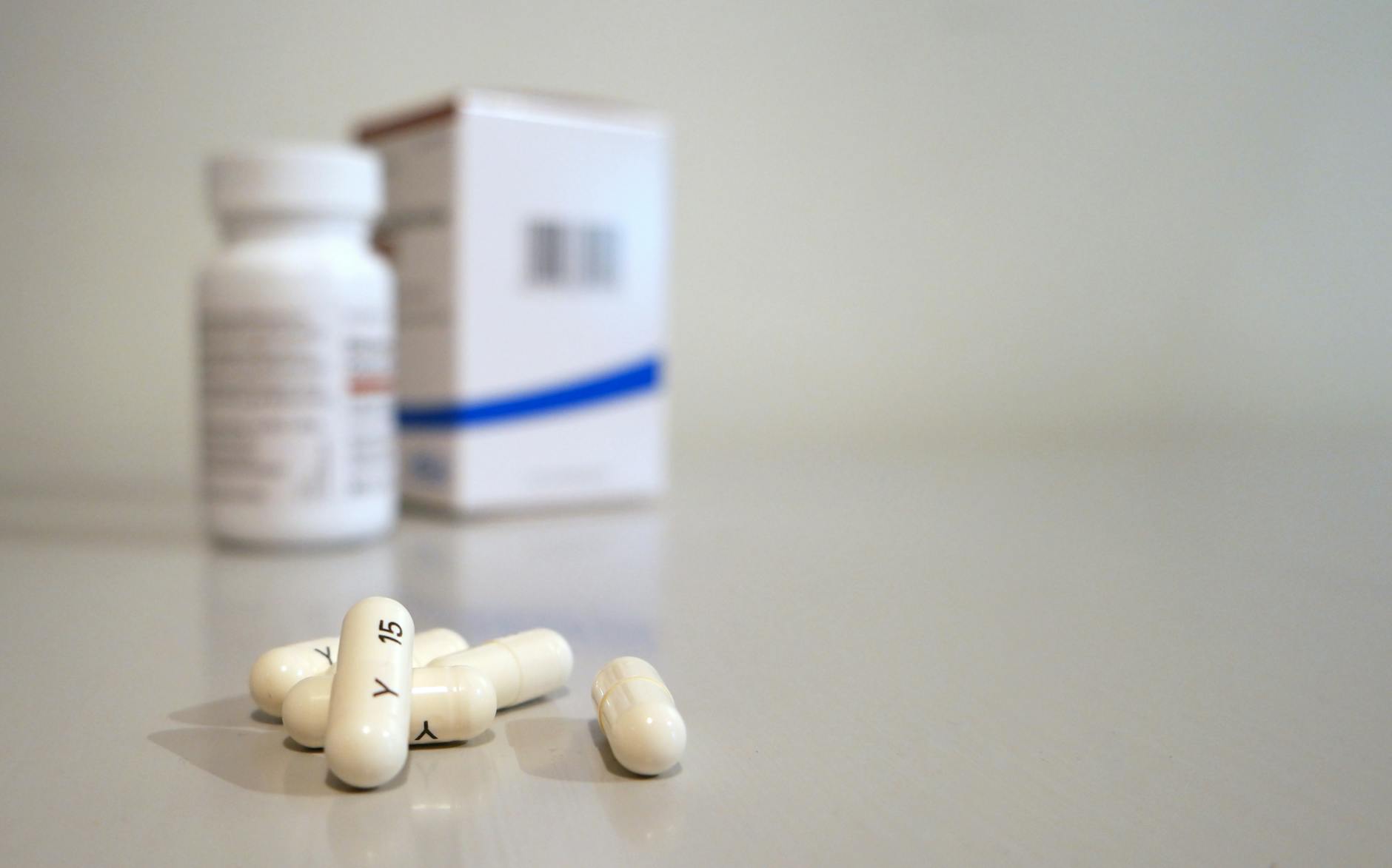 five oblong medication pills Pregabalin Addiction