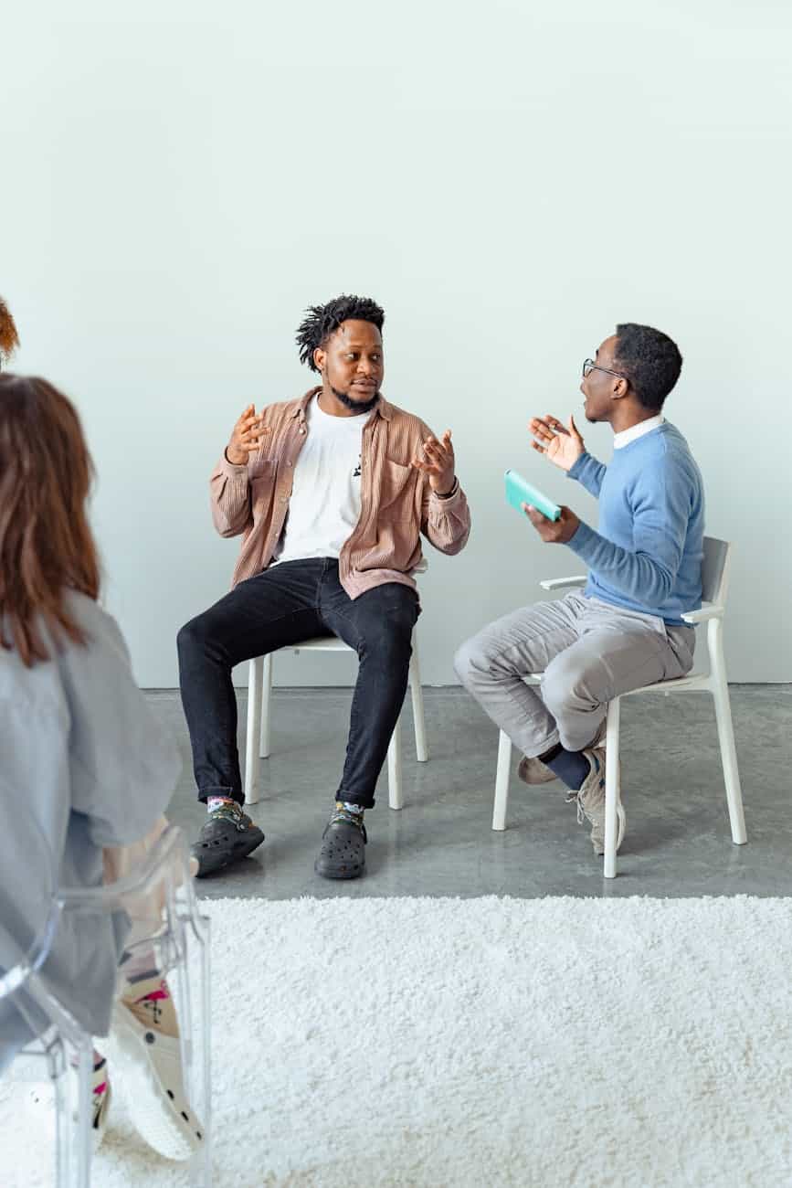men arguing with each other internet addiction