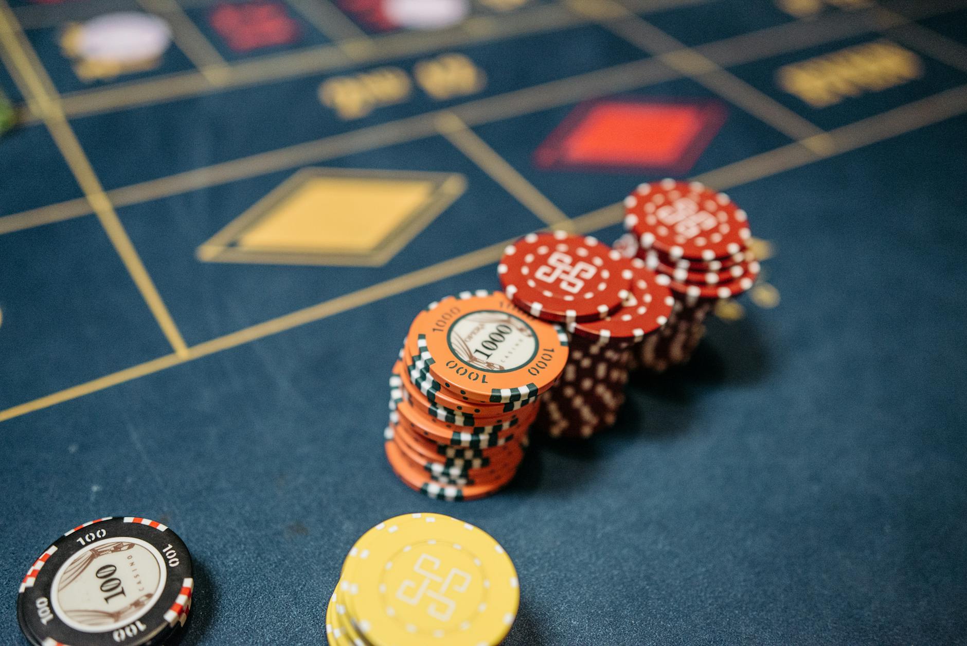 casino gambling chips on a roulette table gambling addiction detox rehab