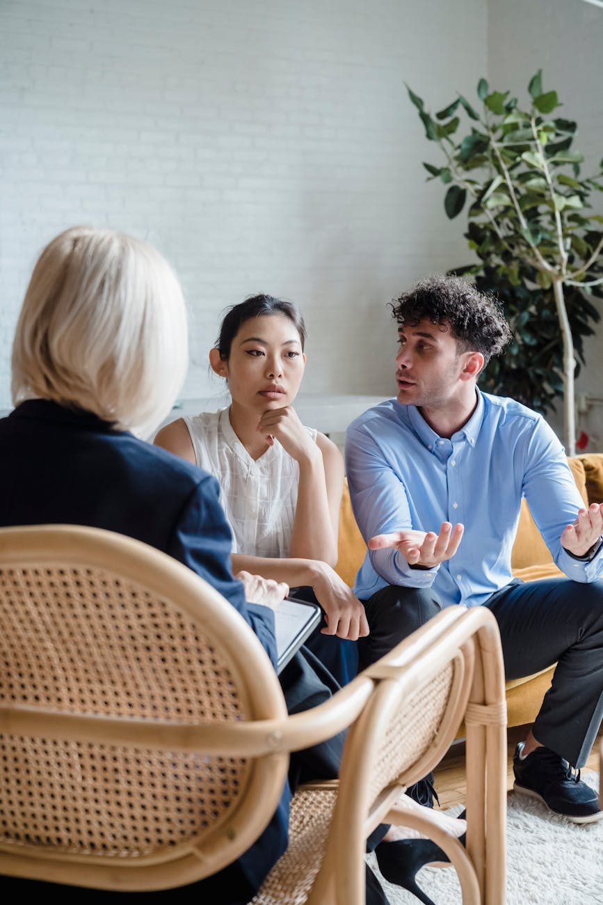 young man and woman at couples The importance of family therapy in addiction recovery